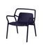 19 Poltrona Enjoy Rivatti 53 cm -Largura- em Polipropileno -PP- Preto com Protecao UV